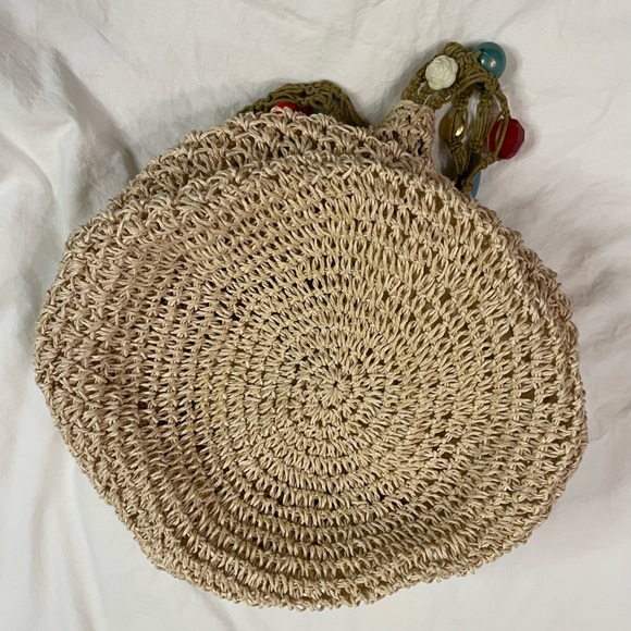 Cappelli Straworld Crochet Bag with Beaded Strap - Picture 7 of 9